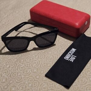 Moschino Love Mol057/s 807/IR BLACK Sunglasses Women's Acetate, Standard, 54